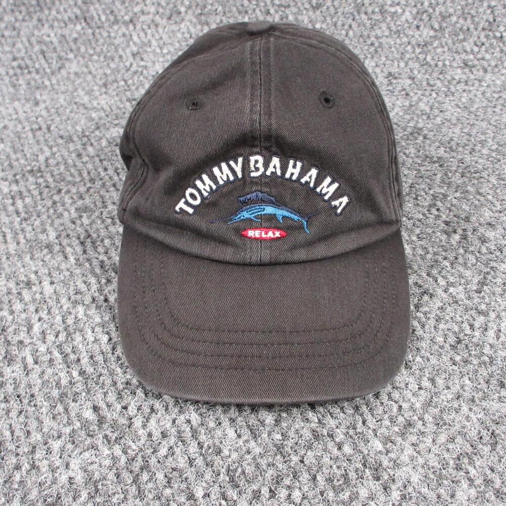 Tommy Bahama Hat Baseball Cap Mens One Size Black Cotton Twill Adjustable Relax